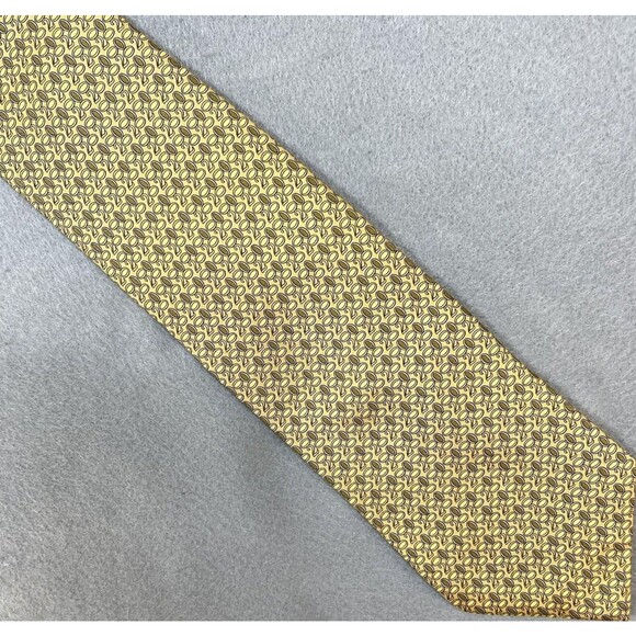 Brooks Brothers Tie Mens Silk 20 Gold Novelty Necktie 100% Silk - Picture 1 of 7